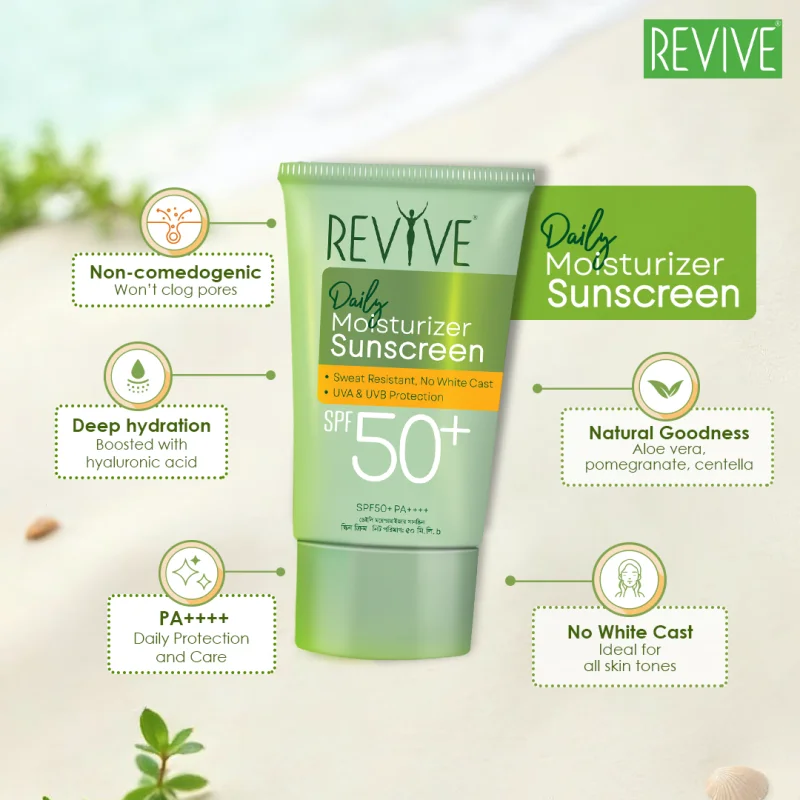 Revive Daily Moisturizer Sunscreen SPF50+ PA+++ 50 ml - 3